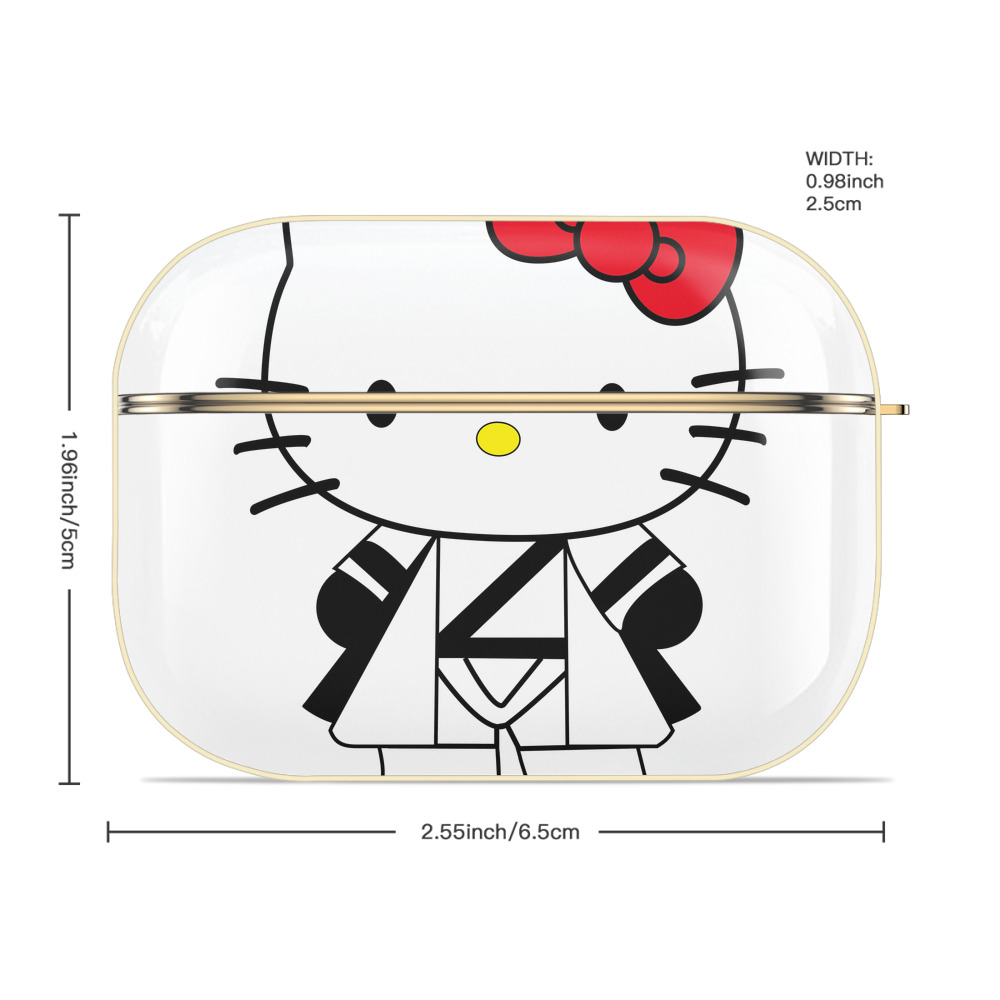 Hello Kitty ハローキティ 【AirPods Pro用】ハードシェル保護ケース｜耐衝撃・防指紋・カラビナ付き商品仕様
