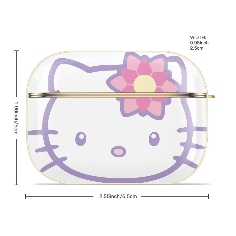 Hello Kitty ハローキティ 【AirPods Pro用】ハードシェル保護ケース｜耐衝撃・防指紋・カラビナ付き商品仕様