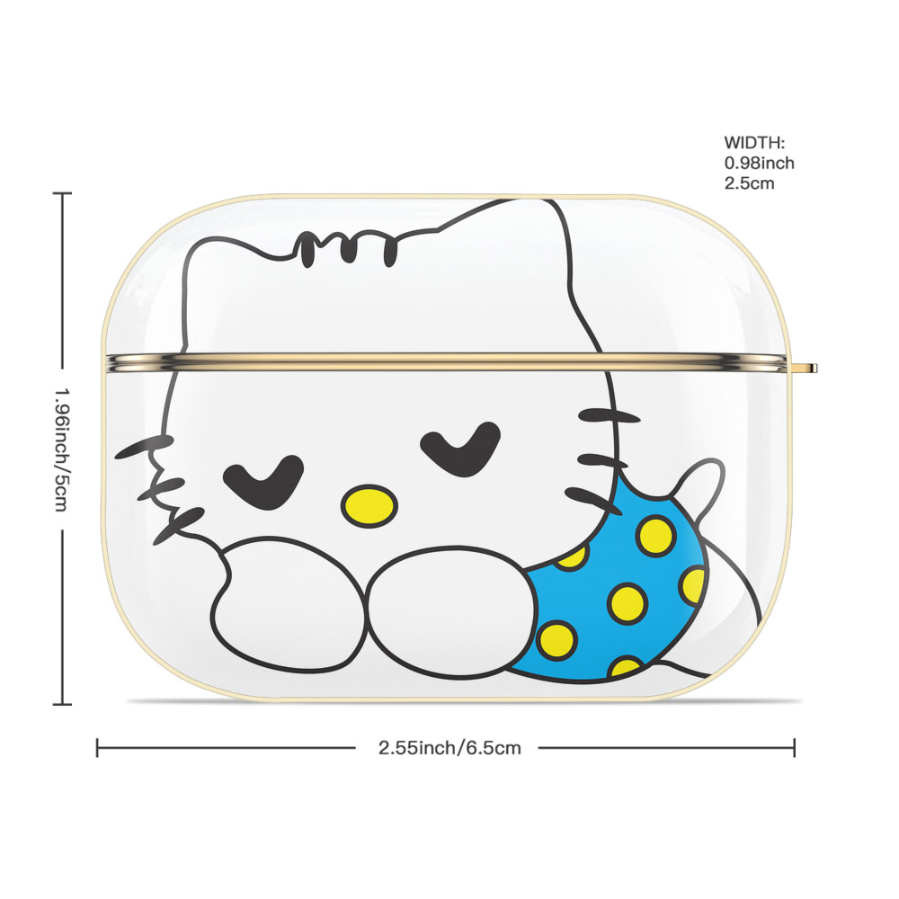 Hello Kitty ハローキティ 【AirPods Pro用】ハードシェル保護ケース｜耐衝撃・防指紋・カラビナ付き商品仕様
