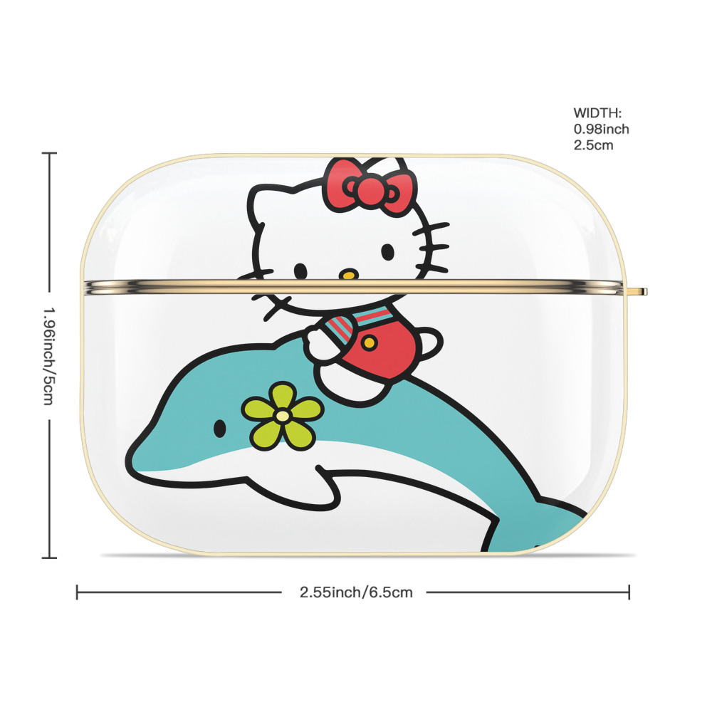 Hello Kitty ハローキティ 【AirPods Pro用】ハードシェル保護ケース｜耐衝撃・防指紋・カラビナ付き商品仕様
