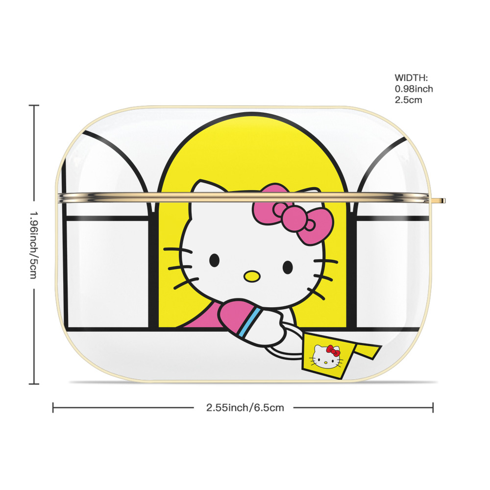 Hello Kitty ハローキティ 【AirPods Pro用】ハードシェル保護ケース｜耐衝撃・防指紋・カラビナ付き商品仕様