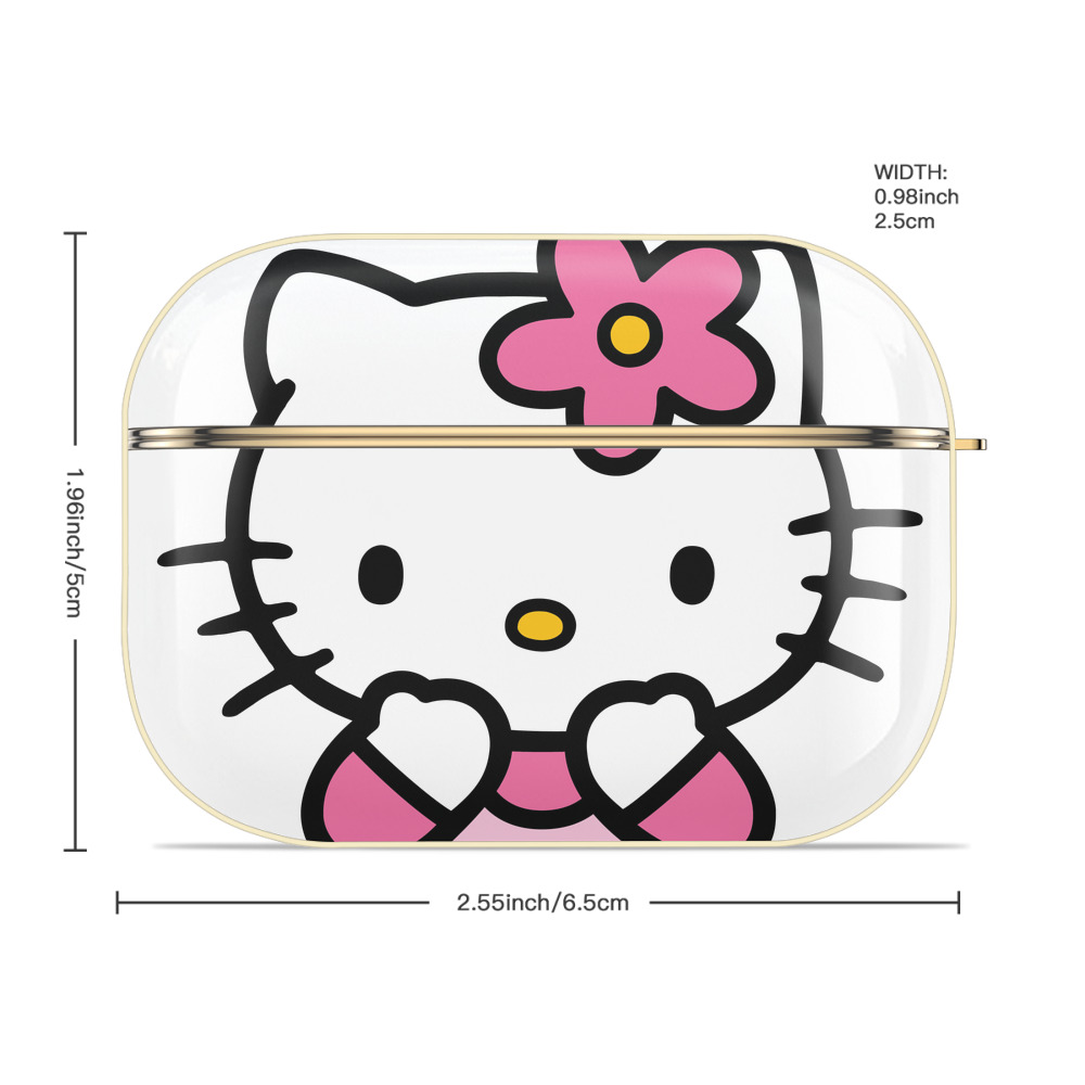 Hello Kitty ハローキティ 【AirPods Pro用】ハードシェル保護ケース｜耐衝撃・防指紋・カラビナ付き商品仕様