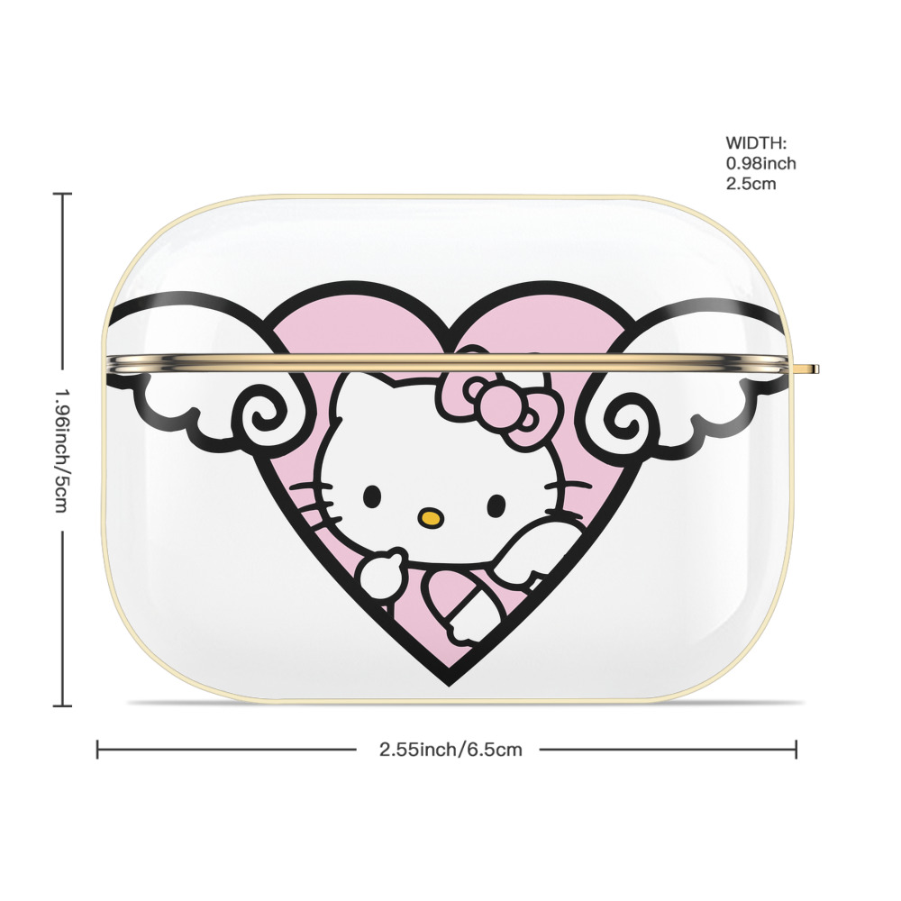 Hello Kitty ハローキティ 【AirPods Pro用】ハードシェル保護ケース｜耐衝撃・防指紋・カラビナ付き商品仕様