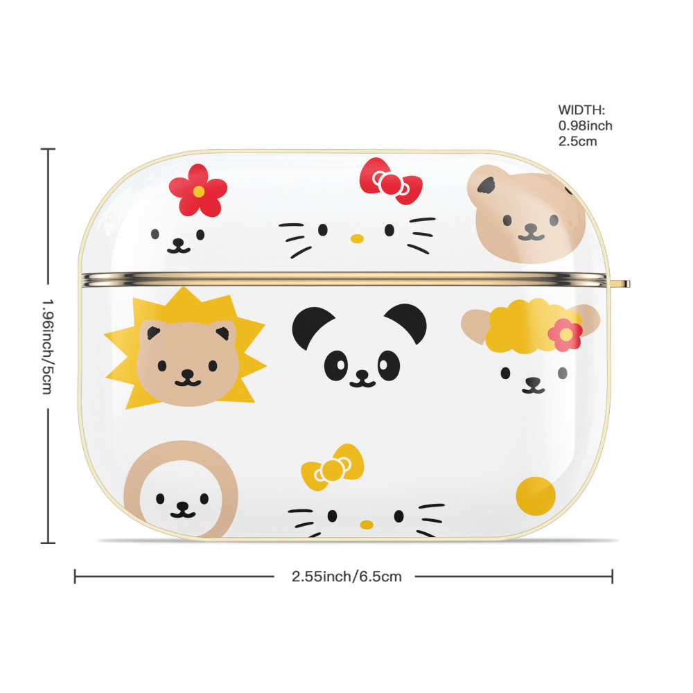 Hello Kitty ハローキティ 【AirPods Pro用】ハードシェル保護ケース｜耐衝撃・防指紋・カラビナ付き商品仕様