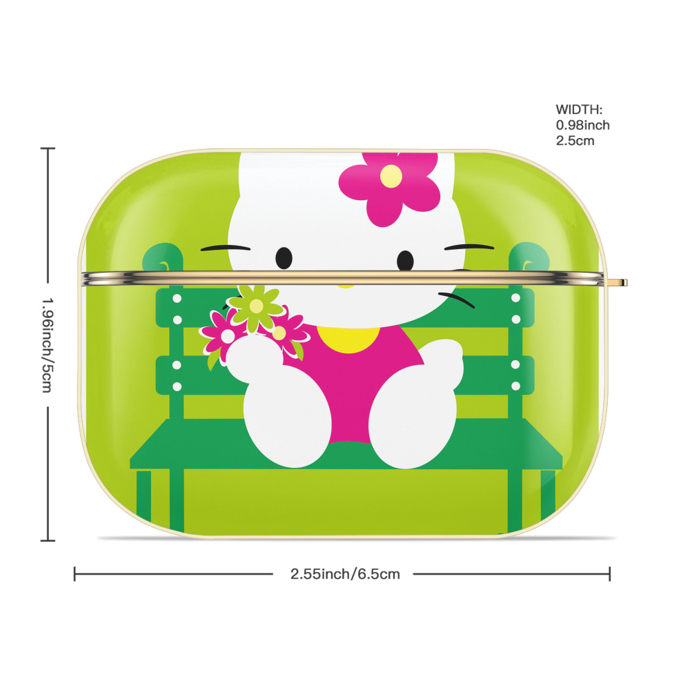 Hello Kitty ハローキティ 【AirPods Pro用】ハードシェル保護ケース｜耐衝撃・防指紋・カラビナ付き商品仕様