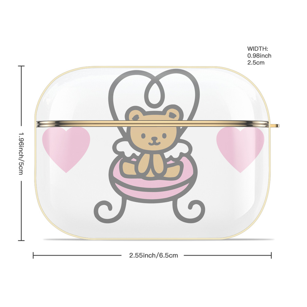 Hello Kitty ハローキティ 【AirPods Pro用】ハードシェル保護ケース｜耐衝撃・防指紋・カラビナ付き商品仕様