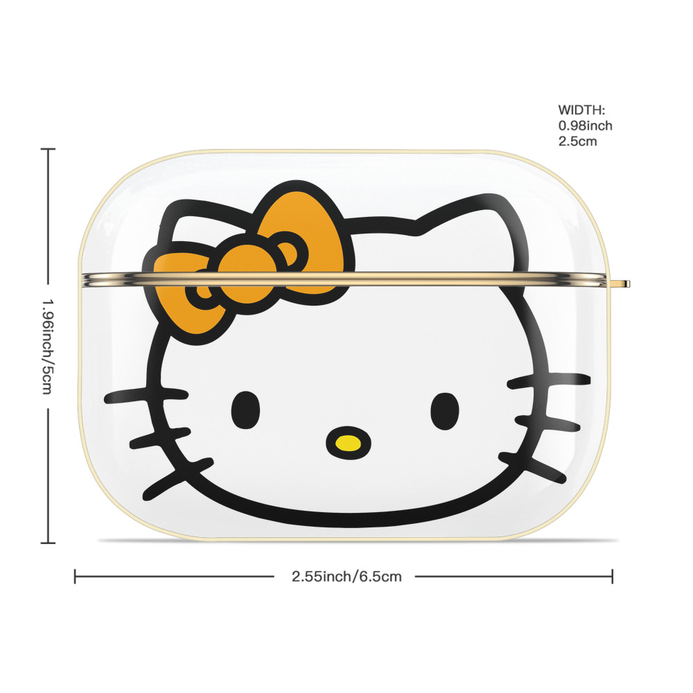 Hello Kitty ハローキティ 【AirPods Pro用】ハードシェル保護ケース｜耐衝撃・防指紋・カラビナ付き商品仕様