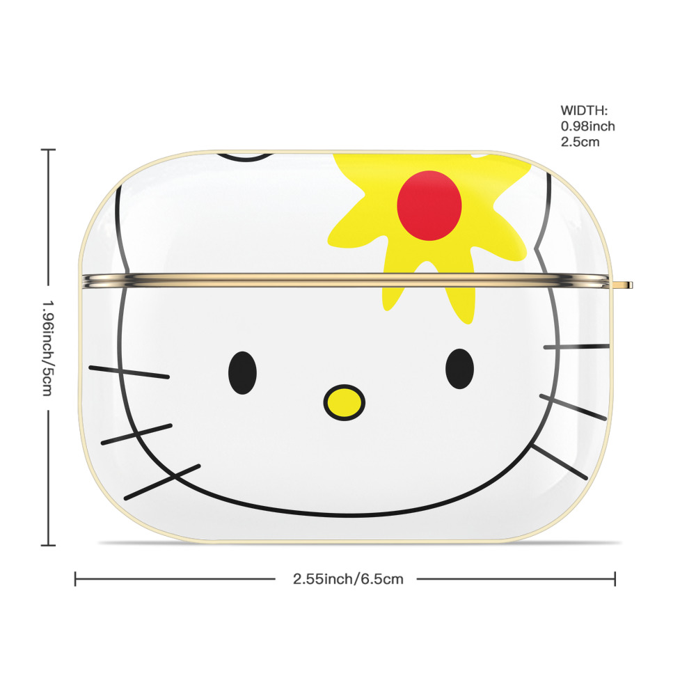 Hello Kitty ハローキティ 【AirPods Pro用】ハードシェル保護ケース｜耐衝撃・防指紋・カラビナ付き商品仕様