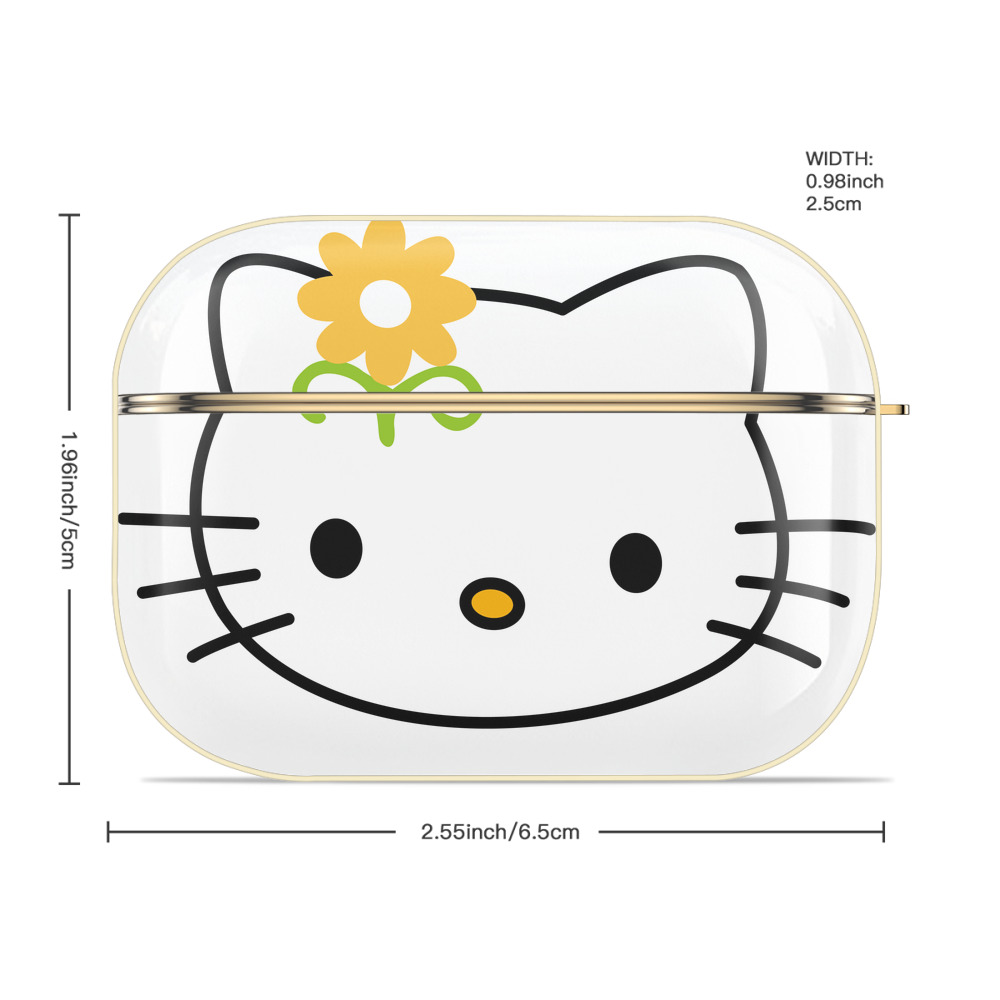 Hello Kitty ハローキティ 【AirPods Pro用】ハードシェル保護ケース｜耐衝撃・防指紋・カラビナ付き商品仕様