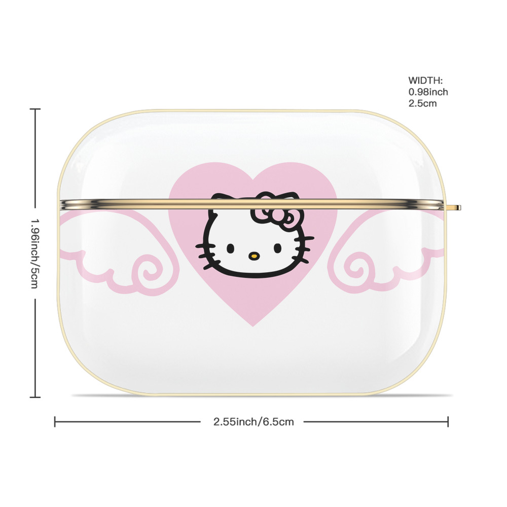 Hello Kitty ハローキティ 【AirPods Pro用】ハードシェル保護ケース｜耐衝撃・防指紋・カラビナ付き商品仕様