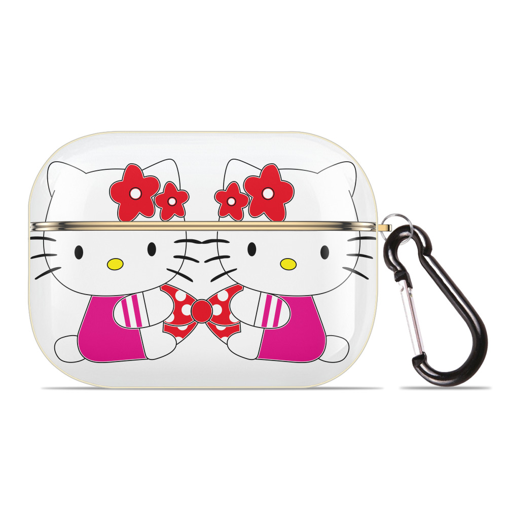 （画像用） Hello Kitty ハローキティ 【AirPods Pro用】ハードシェル保護ケース｜耐衝撃・防指紋・カラビナ付き商品仕様