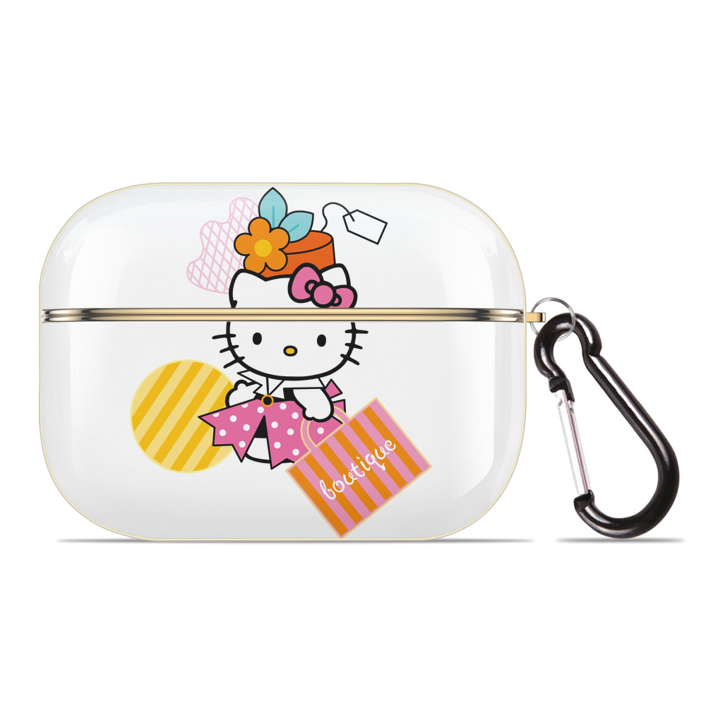 （画像用） Hello Kitty ハローキティ 【AirPods Pro用】ハードシェル保護ケース｜耐衝撃・防指紋・カラビナ付き商品仕様