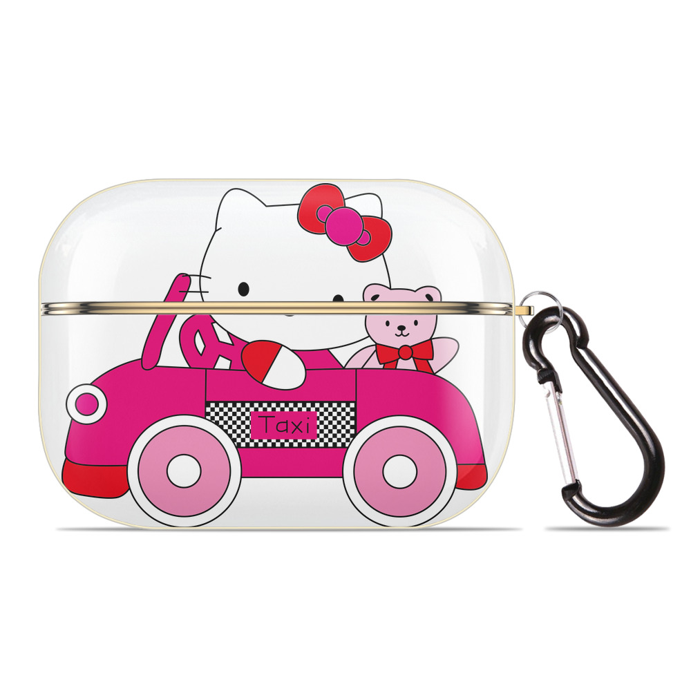 （画像用） Hello Kitty ハローキティ 【AirPods Pro用】ハードシェル保護ケース｜耐衝撃・防指紋・カラビナ付き商品仕様