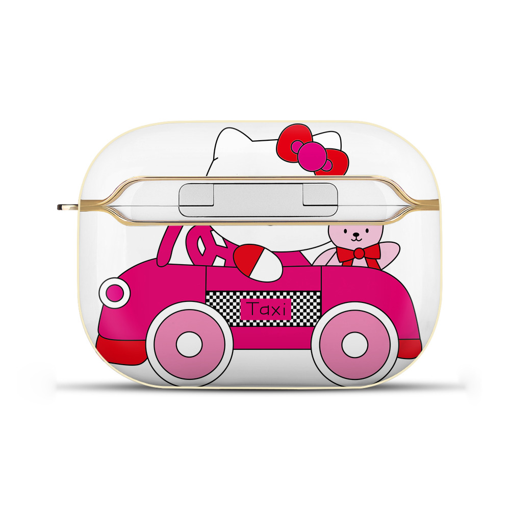 （画像用） Hello Kitty ハローキティ 【AirPods Pro用】ハードシェル保護ケース｜耐衝撃・防指紋・カラビナ付き商品仕様