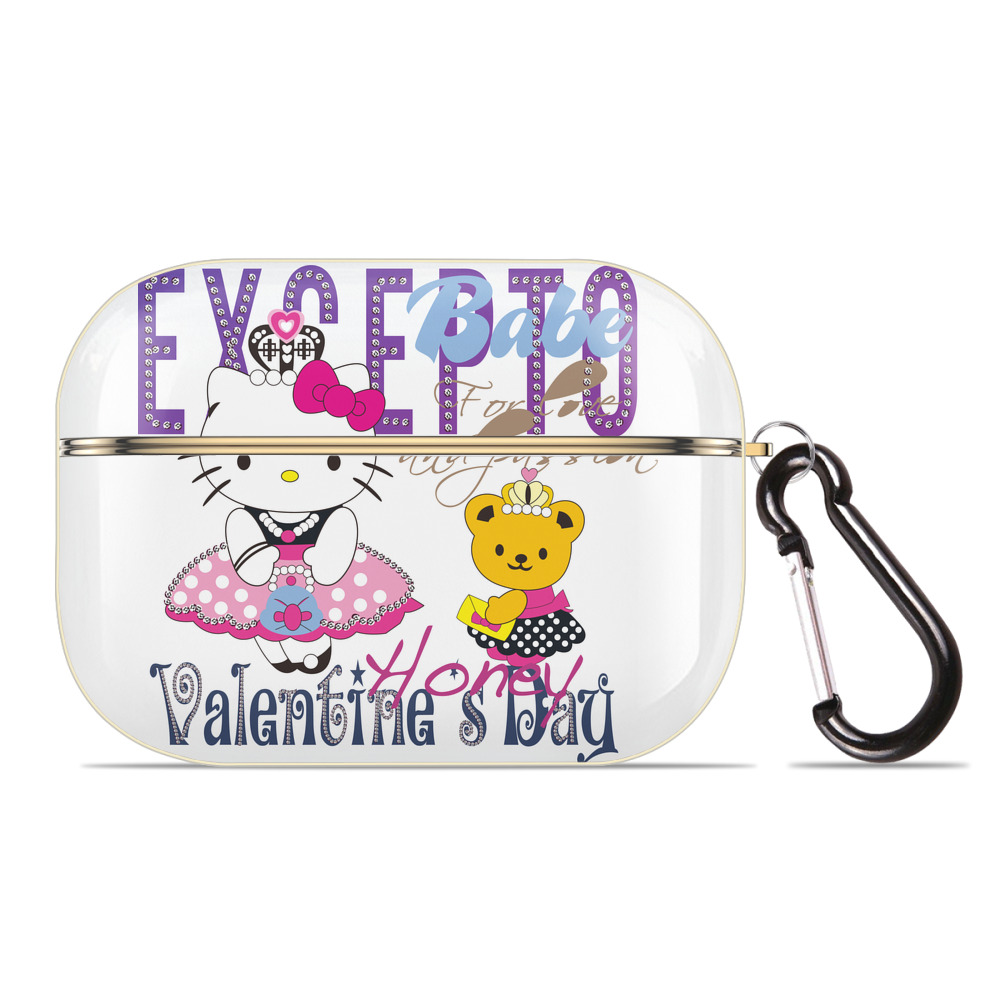 （画像用） Hello Kitty ハローキティ 【AirPods Pro用】ハードシェル保護ケース｜耐衝撃・防指紋・カラビナ付き商品仕様