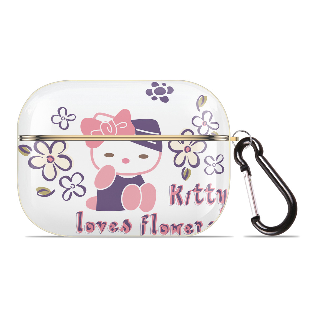 （画像用） Hello Kitty ハローキティ 【AirPods Pro用】ハードシェル保護ケース｜耐衝撃・防指紋・カラビナ付き商品仕様