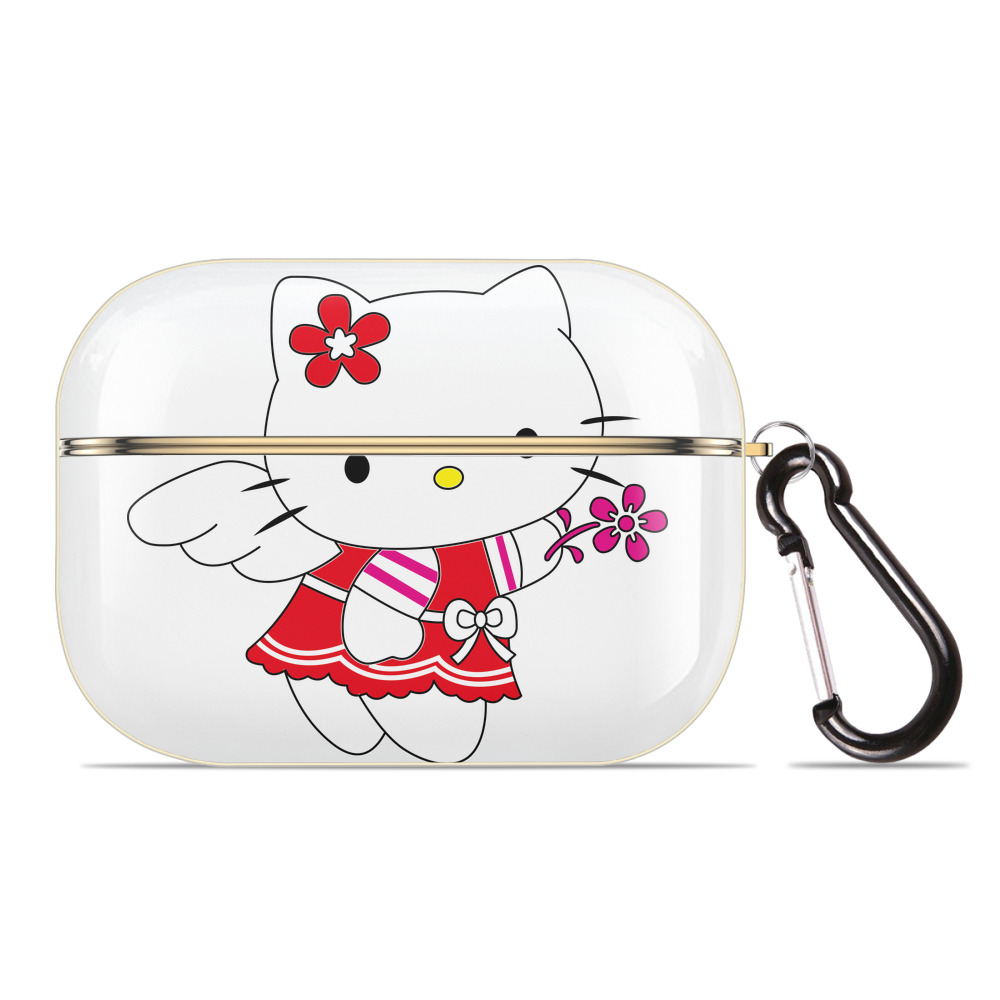 （画像用） Hello Kitty ハローキティ 【AirPods Pro用】ハードシェル保護ケース｜耐衝撃・防指紋・カラビナ付き商品仕様