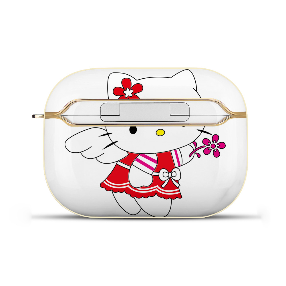 （画像用） Hello Kitty ハローキティ 【AirPods Pro用】ハードシェル保護ケース｜耐衝撃・防指紋・カラビナ付き商品仕様