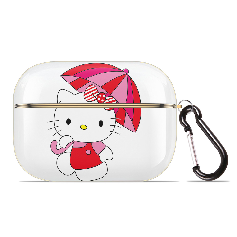 （画像用） Hello Kitty ハローキティ 【AirPods Pro用】ハードシェル保護ケース｜耐衝撃・防指紋・カラビナ付き商品仕様