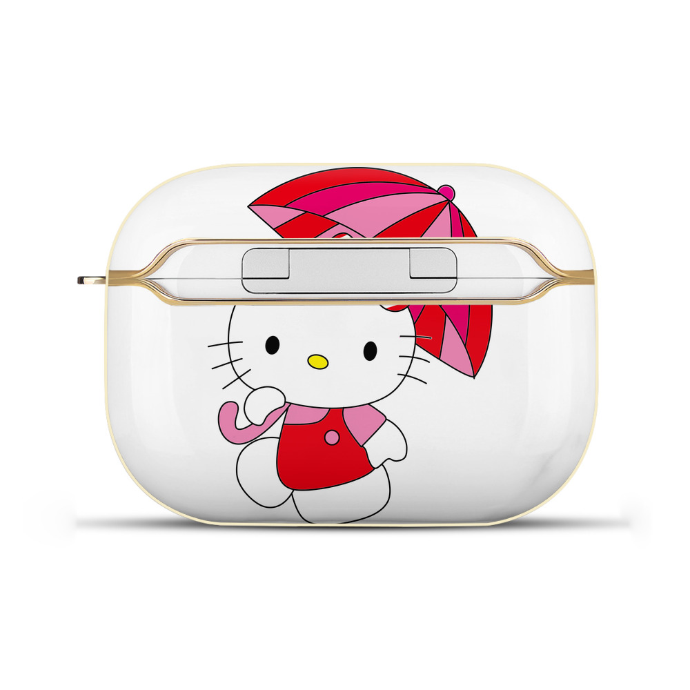 （画像用） Hello Kitty ハローキティ 【AirPods Pro用】ハードシェル保護ケース｜耐衝撃・防指紋・カラビナ付き商品仕様