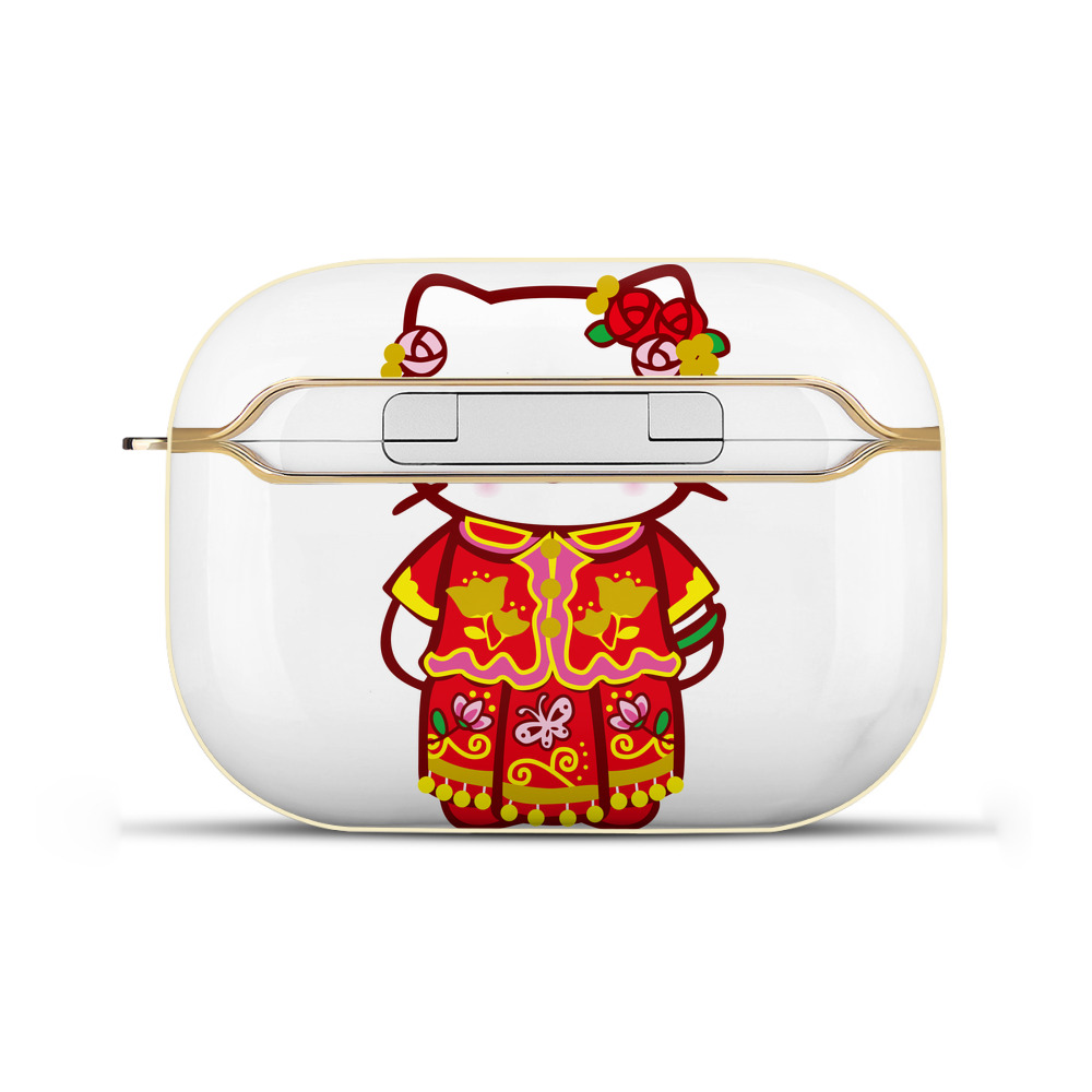 （画像用） Hello Kitty ハローキティ 【AirPods Pro用】ハードシェル保護ケース｜耐衝撃・防指紋・カラビナ付き商品仕様