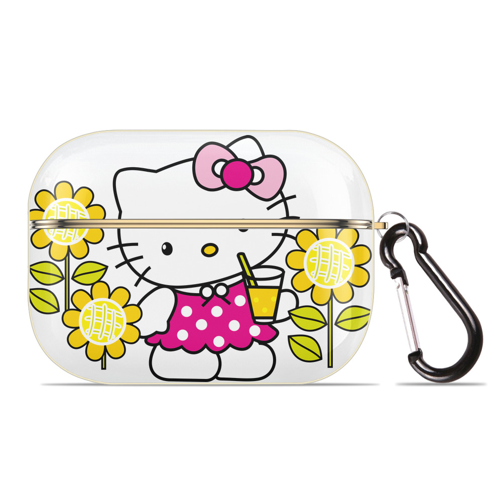（画像用） Hello Kitty ハローキティ 【AirPods Pro用】ハードシェル保護ケース｜耐衝撃・防指紋・カラビナ付き商品仕様