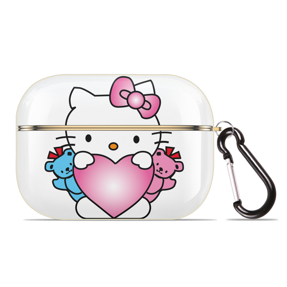 （画像用） Hello Kitty ハローキティ 【AirPods Pro用】ハードシェル保護ケース｜耐衝撃・防指紋・カラビナ付き商品仕様