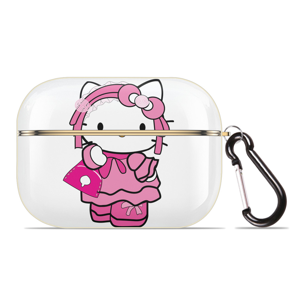 （画像用） Hello Kitty ハローキティ 【AirPods Pro用】ハードシェル保護ケース｜耐衝撃・防指紋・カラビナ付き商品仕様