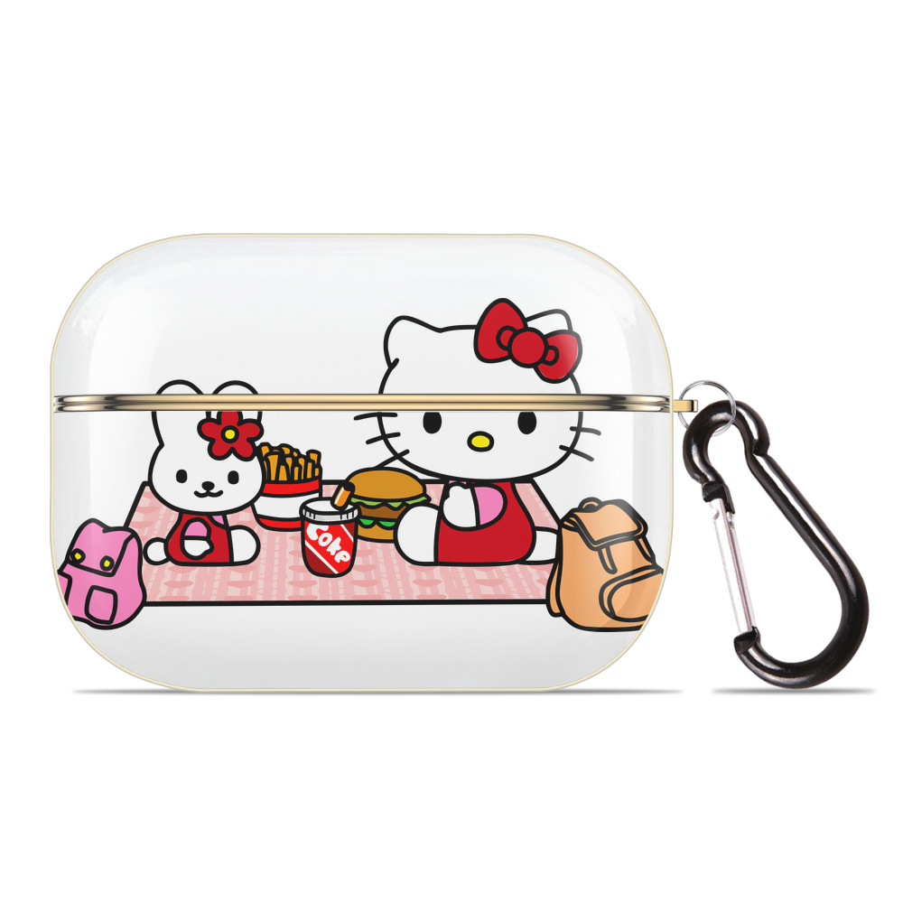 （画像用） Hello Kitty ハローキティ 【AirPods Pro用】ハードシェル保護ケース｜耐衝撃・防指紋・カラビナ付き商品仕様