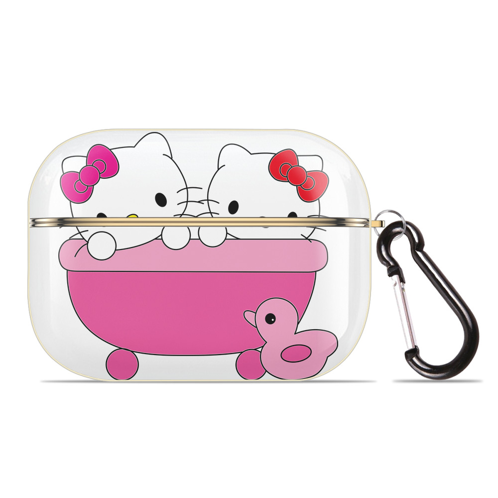 （画像用） Hello Kitty ハローキティ 【AirPods Pro用】ハードシェル保護ケース｜耐衝撃・防指紋・カラビナ付き商品仕様