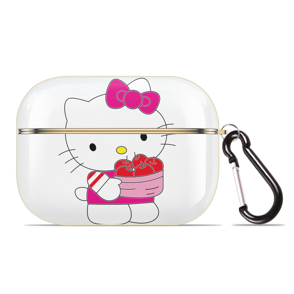 （画像用） Hello Kitty ハローキティ 【AirPods Pro用】ハードシェル保護ケース｜耐衝撃・防指紋・カラビナ付き商品仕様