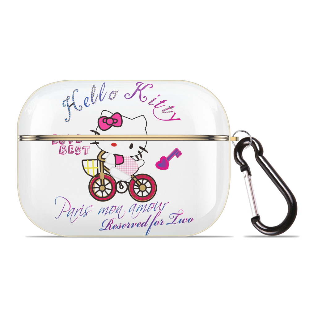 （画像用） Hello Kitty ハローキティ 【AirPods Pro用】ハードシェル保護ケース｜耐衝撃・防指紋・カラビナ付き商品仕様
