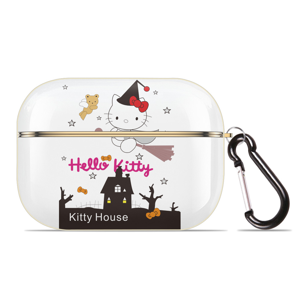 （画像用） Hello Kitty ハローキティ 【AirPods Pro用】ハードシェル保護ケース｜耐衝撃・防指紋・カラビナ付き商品仕様