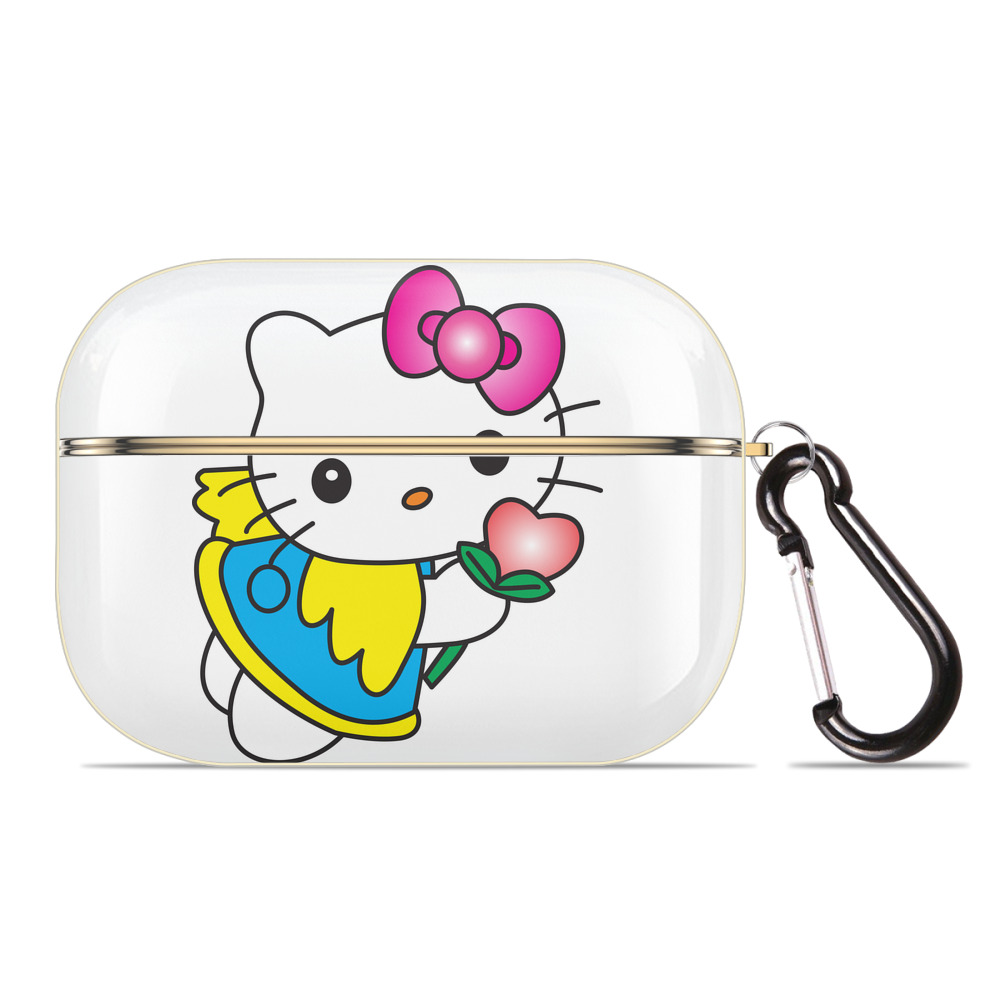 （画像用） Hello Kitty ハローキティ 【AirPods Pro用】ハードシェル保護ケース｜耐衝撃・防指紋・カラビナ付き商品仕様