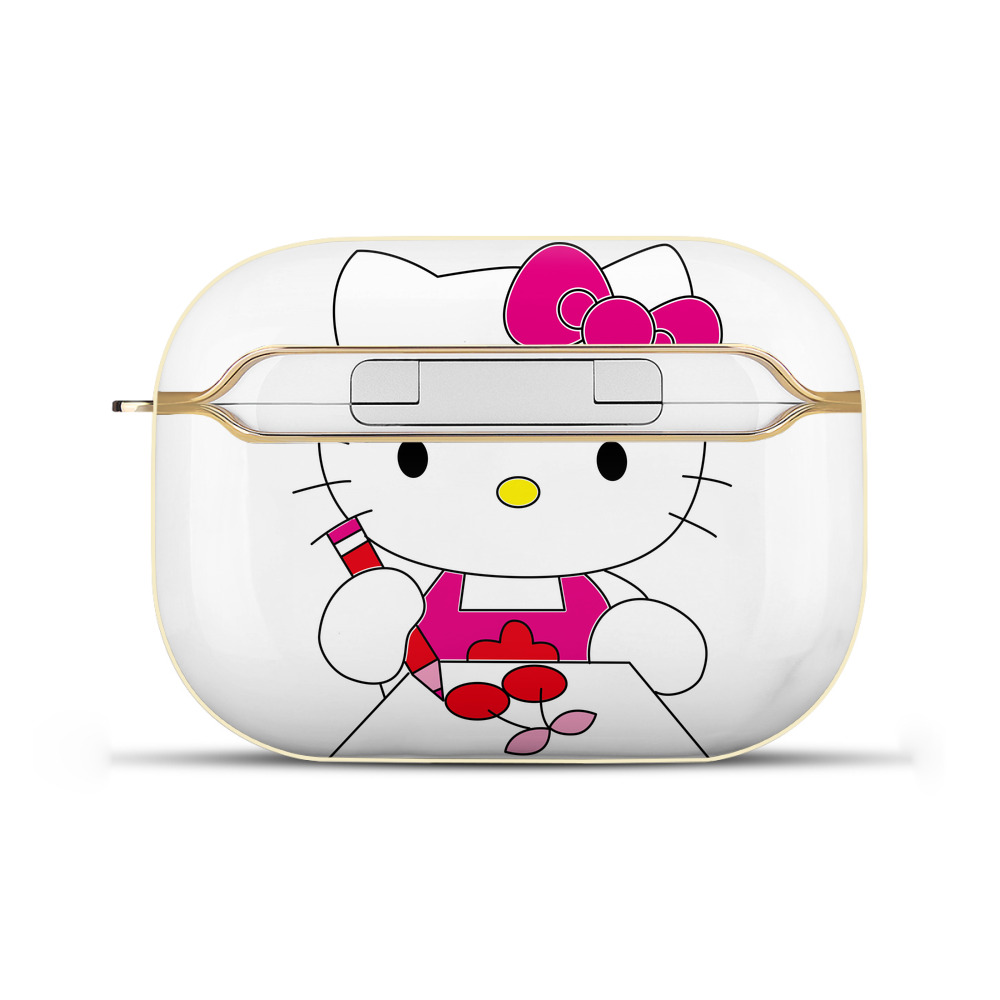 （画像用） Hello Kitty ハローキティ 【AirPods Pro用】ハードシェル保護ケース｜耐衝撃・防指紋・カラビナ付き商品仕様
