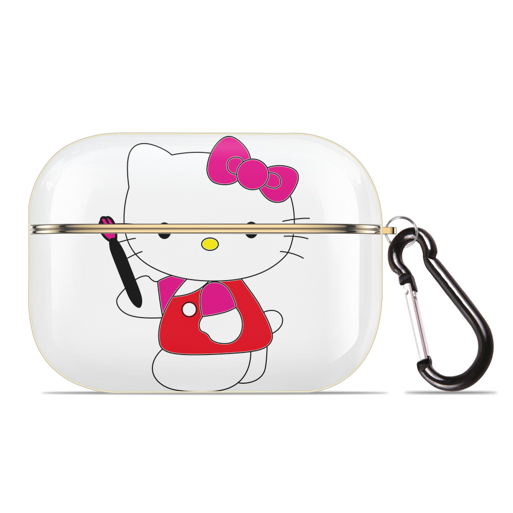 （画像用） Hello Kitty ハローキティ 【AirPods Pro用】ハードシェル保護ケース｜耐衝撃・防指紋・カラビナ付き商品仕様