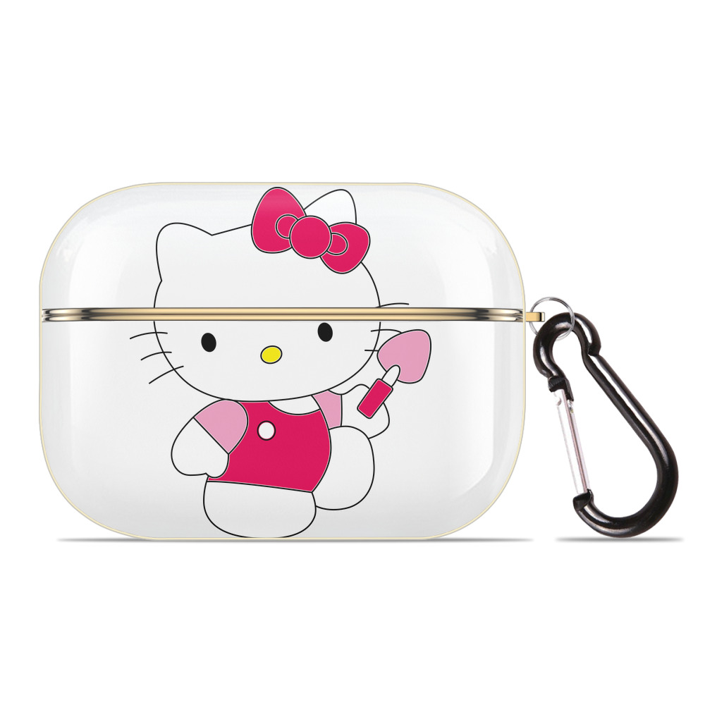 （画像用） Hello Kitty ハローキティ 【AirPods Pro用】ハードシェル保護ケース｜耐衝撃・防指紋・カラビナ付き商品仕様