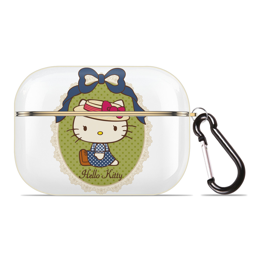 （画像用） Hello Kitty ハローキティ 【AirPods Pro用】ハードシェル保護ケース｜耐衝撃・防指紋・カラビナ付き商品仕様