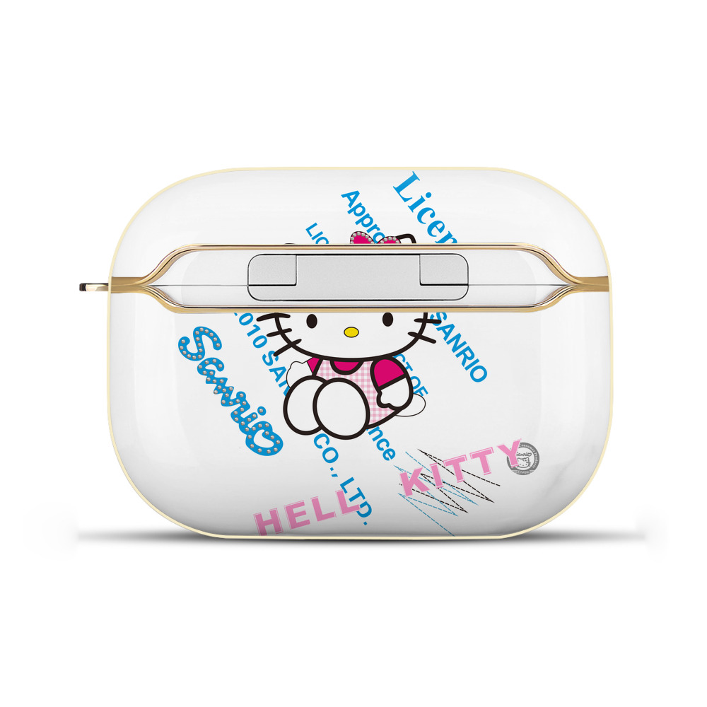 （画像用） Hello Kitty ハローキティ 【AirPods Pro用】ハードシェル保護ケース｜耐衝撃・防指紋・カラビナ付き商品仕様