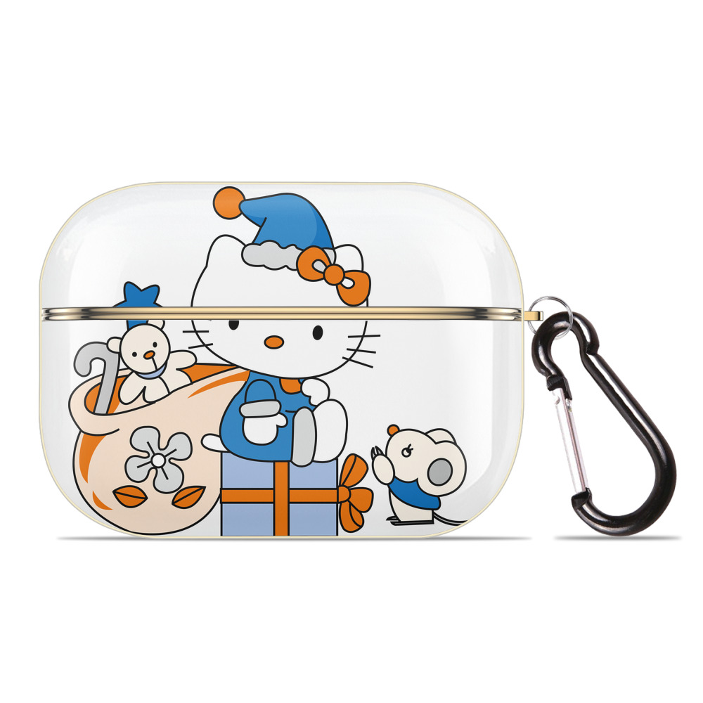 （画像用） Hello Kitty ハローキティ 【AirPods Pro用】ハードシェル保護ケース｜耐衝撃・防指紋・カラビナ付き商品仕様