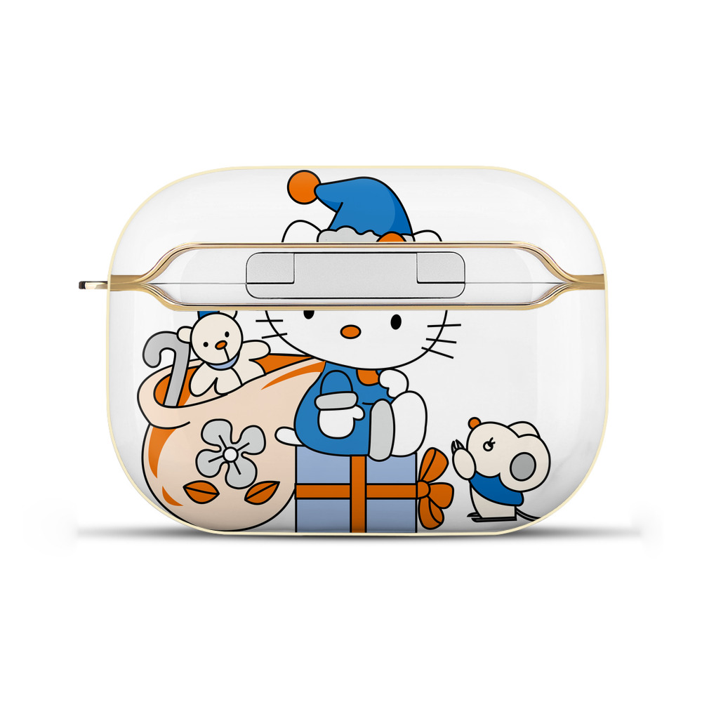 （画像用） Hello Kitty ハローキティ 【AirPods Pro用】ハードシェル保護ケース｜耐衝撃・防指紋・カラビナ付き商品仕様
