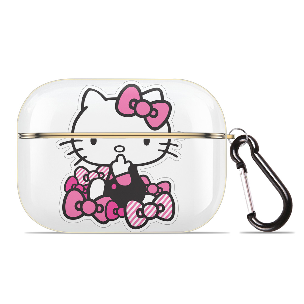 （画像用） Hello Kitty ハローキティ 【AirPods Pro用】ハードシェル保護ケース｜耐衝撃・防指紋・カラビナ付き商品仕様