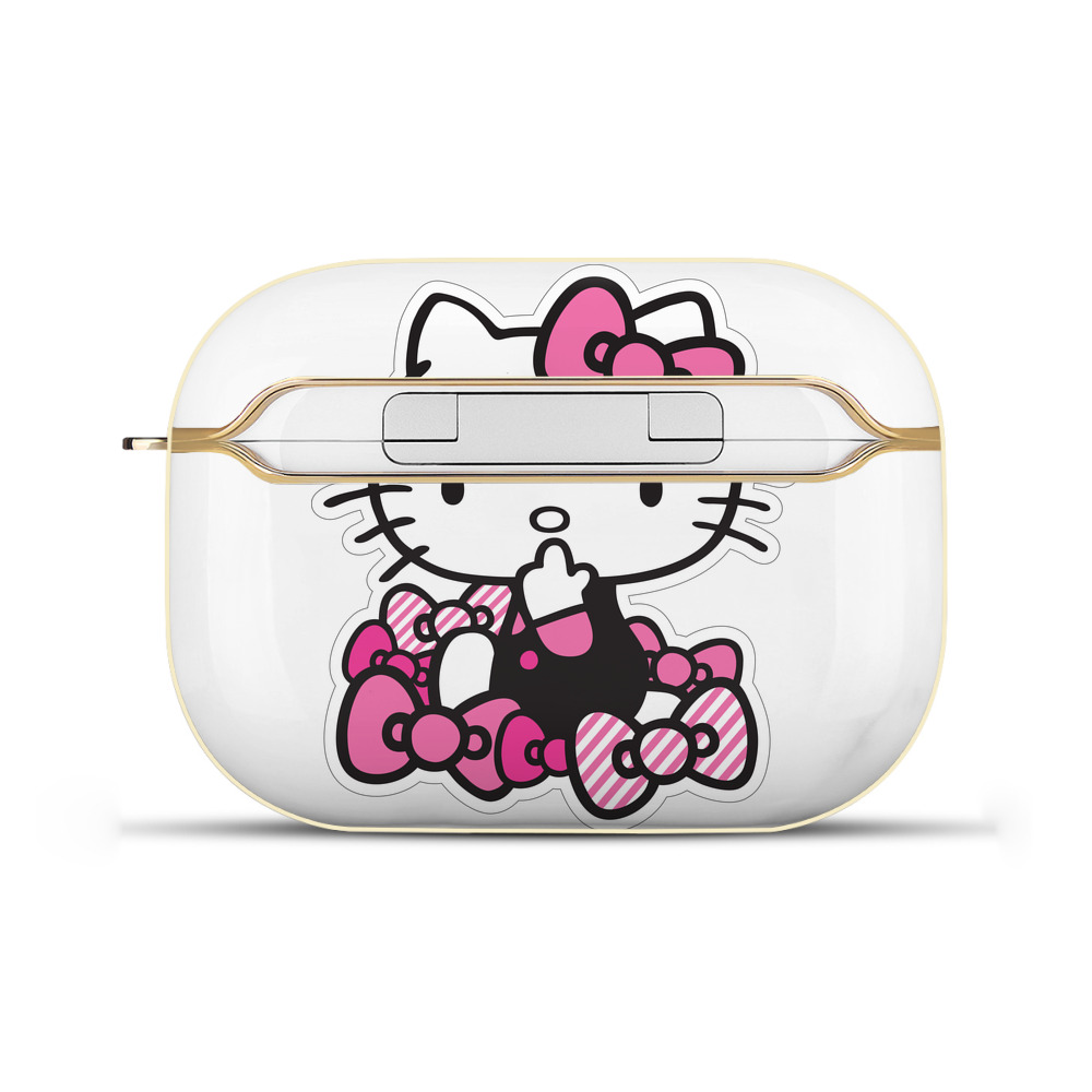 （画像用） Hello Kitty ハローキティ 【AirPods Pro用】ハードシェル保護ケース｜耐衝撃・防指紋・カラビナ付き商品仕様