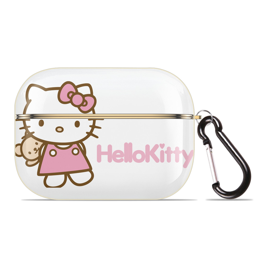 （画像用） Hello Kitty ハローキティ 【AirPods Pro用】ハードシェル保護ケース｜耐衝撃・防指紋・カラビナ付き商品仕様