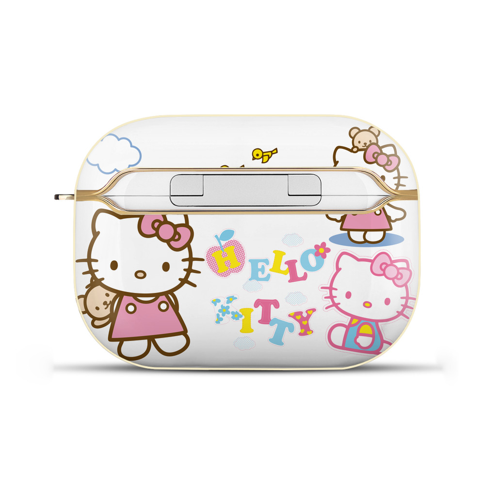 （画像用） Hello Kitty ハローキティ 【AirPods Pro用】ハードシェル保護ケース｜耐衝撃・防指紋・カラビナ付き商品仕様