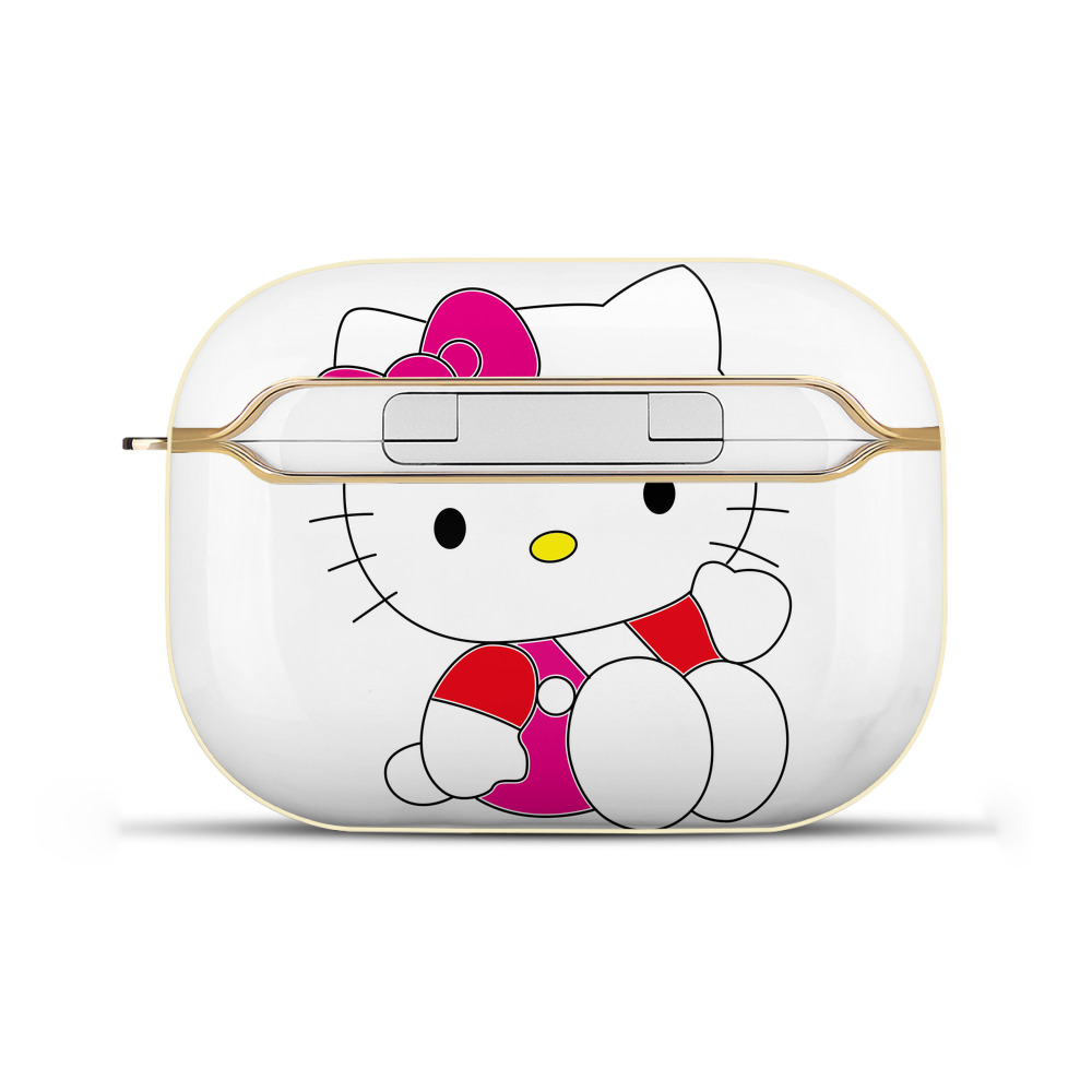 （画像用） Hello Kitty ハローキティ 【AirPods Pro用】ハードシェル保護ケース｜耐衝撃・防指紋・カラビナ付き商品仕様
