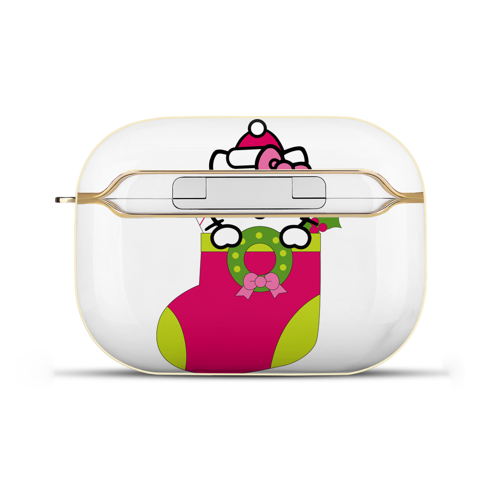 （画像用） Hello Kitty ハローキティ 【AirPods Pro用】ハードシェル保護ケース｜耐衝撃・防指紋・カラビナ付き商品仕様