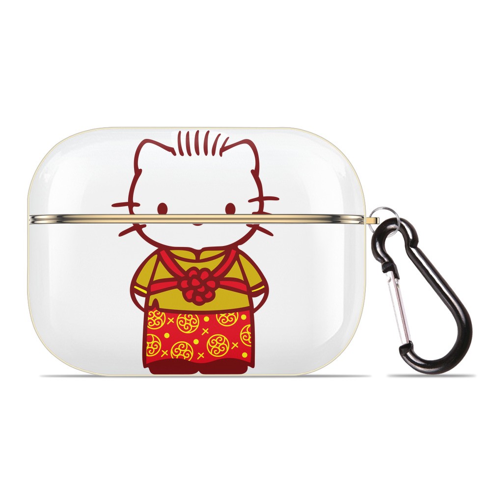 （画像用） Hello Kitty ハローキティ 【AirPods Pro用】ハードシェル保護ケース｜耐衝撃・防指紋・カラビナ付き商品仕様