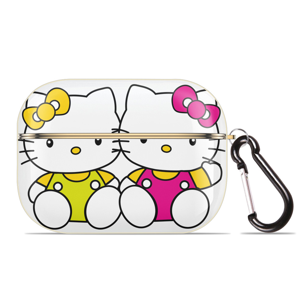 （画像用） Hello Kitty ハローキティ 【AirPods Pro用】ハードシェル保護ケース｜耐衝撃・防指紋・カラビナ付き商品仕様