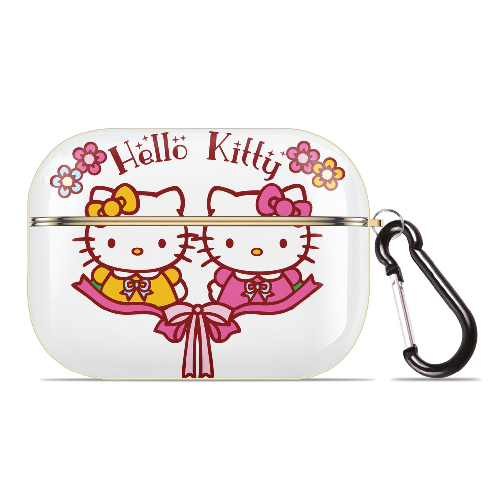 （画像用） Hello Kitty ハローキティ 【AirPods Pro用】ハードシェル保護ケース｜耐衝撃・防指紋・カラビナ付き商品仕様